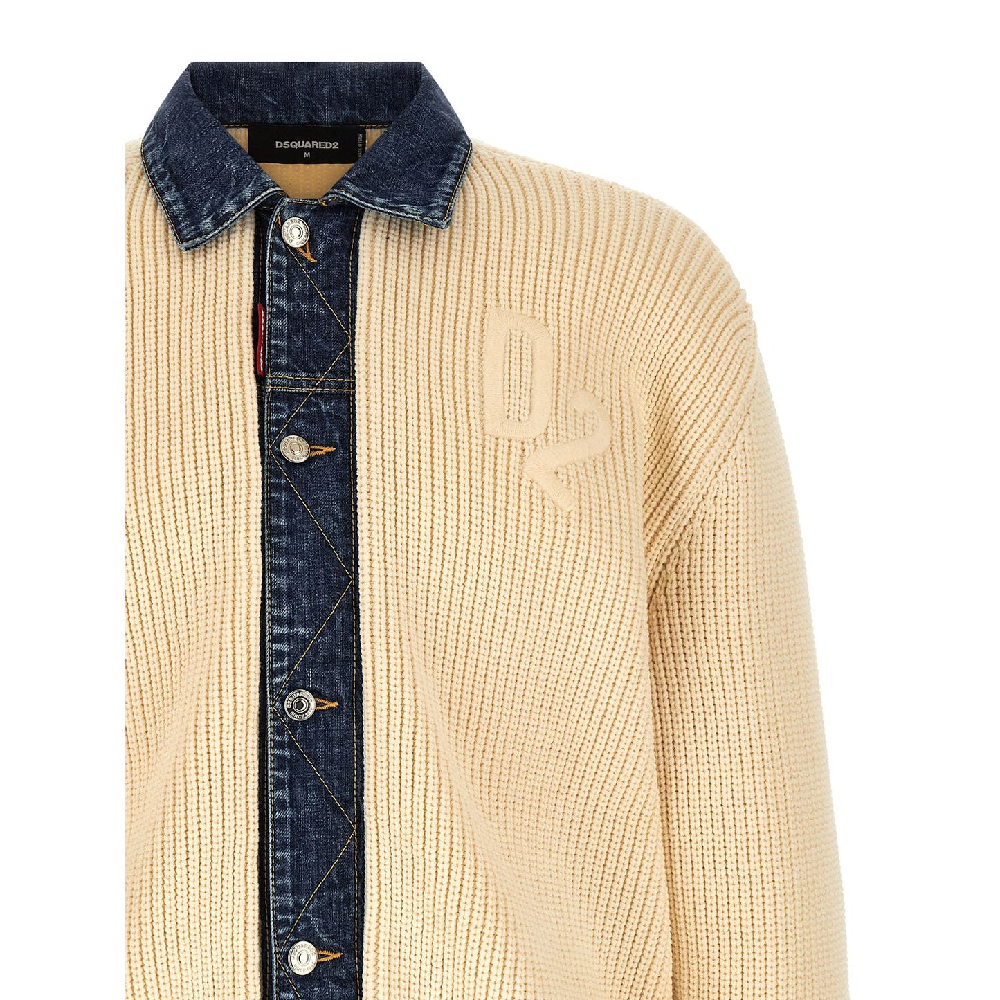 Dsquared² Beige Cotton Cardigan
