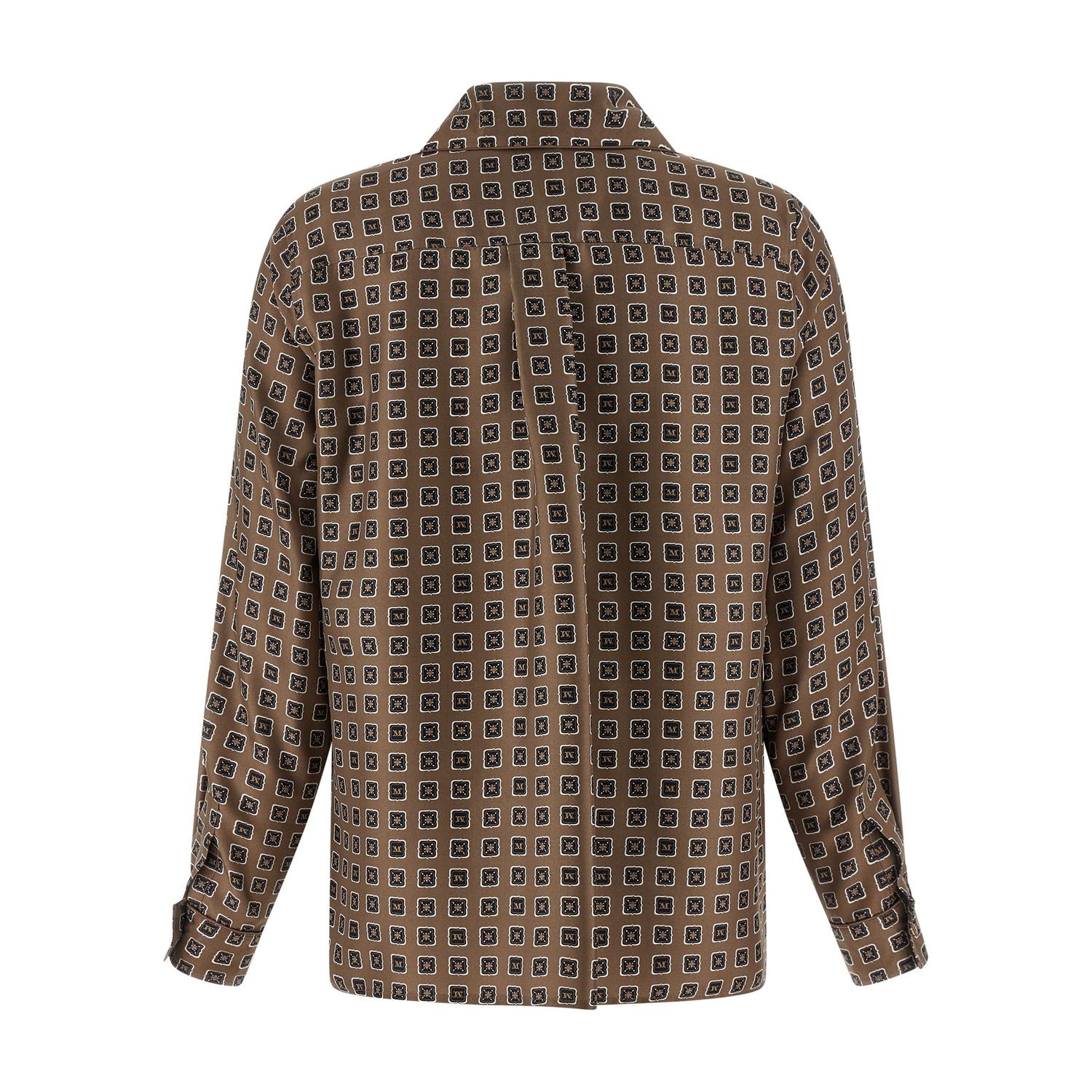 Max Mara Brown Silk Blouse