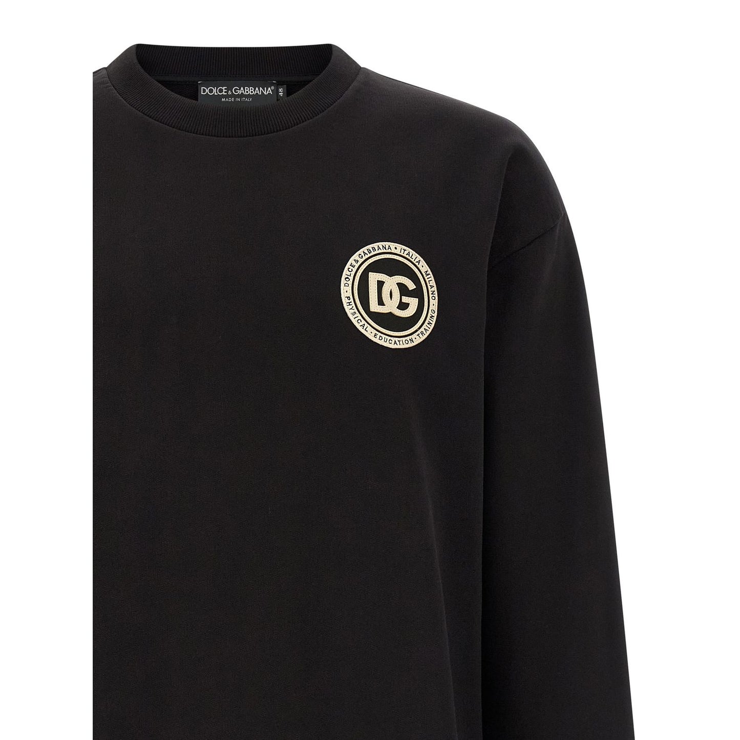 Dolce & Gabbana Black Cotton Sweatshirt