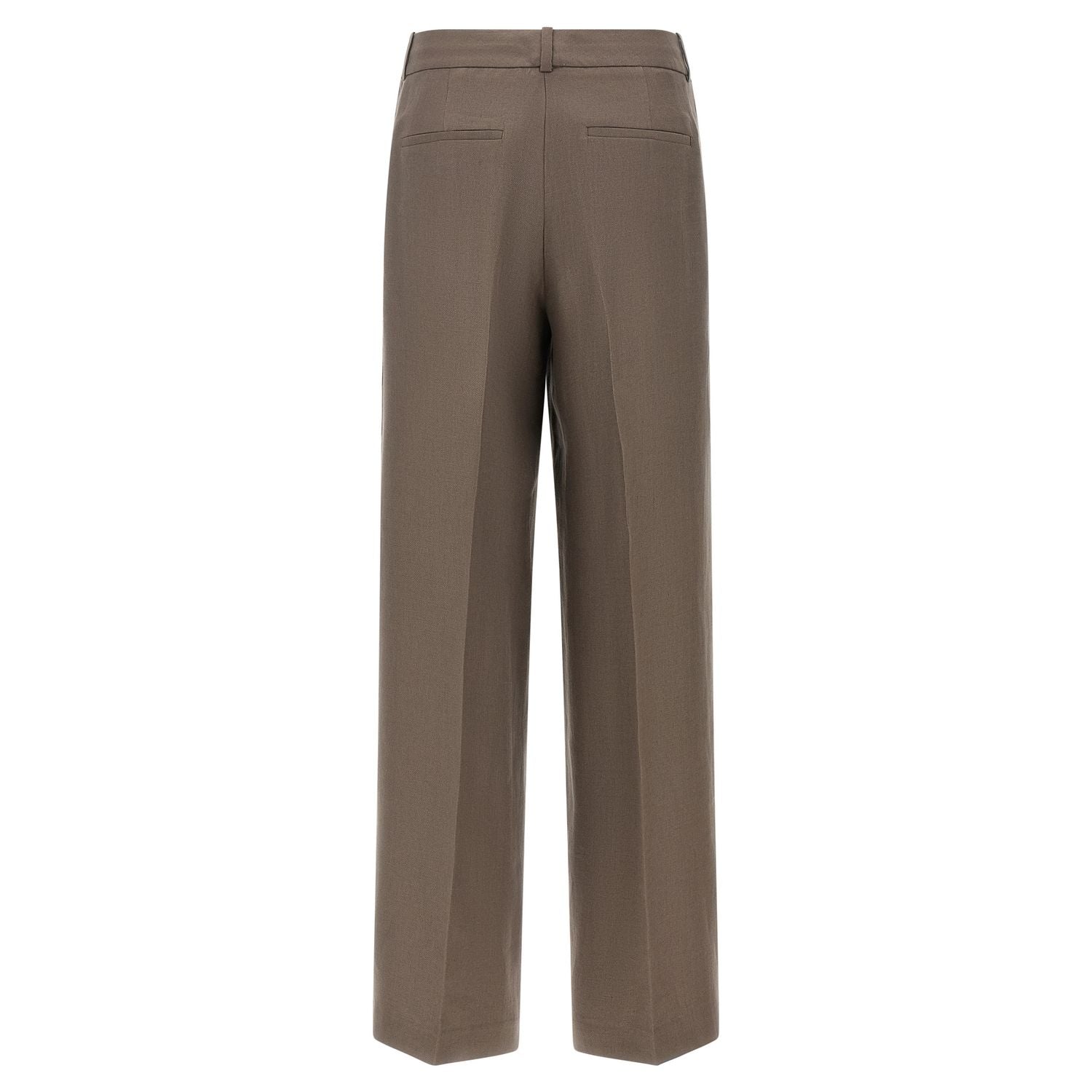 Peserico Brown Linen Pants