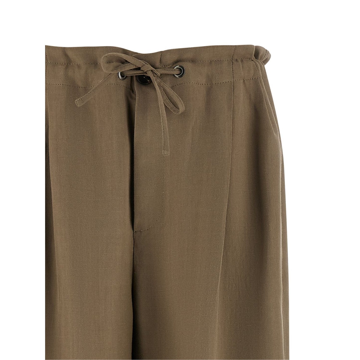 Brunello Cucinelli Beige Viscose Casual Pants