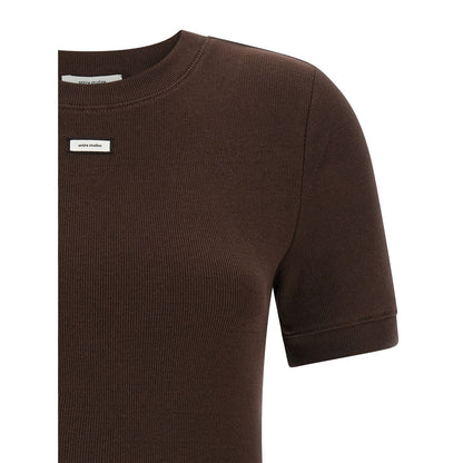 Entire Studios Brown Cotton T-Shirt