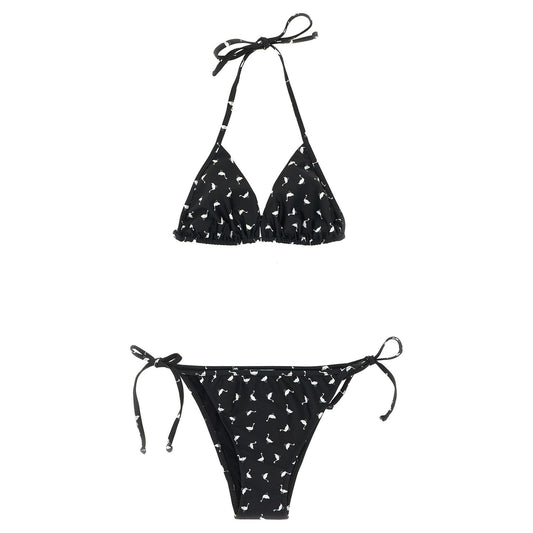 Moschino Bicolor Polyester Bikini