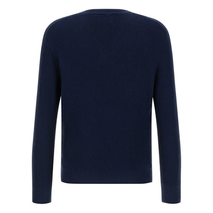 Ballantyne Blue Cotton Cardigan