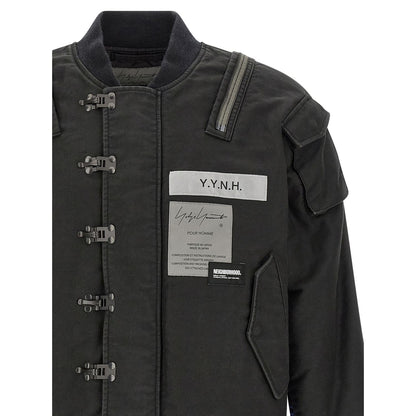 Yohji Yamamoto Black Cotton Bomber