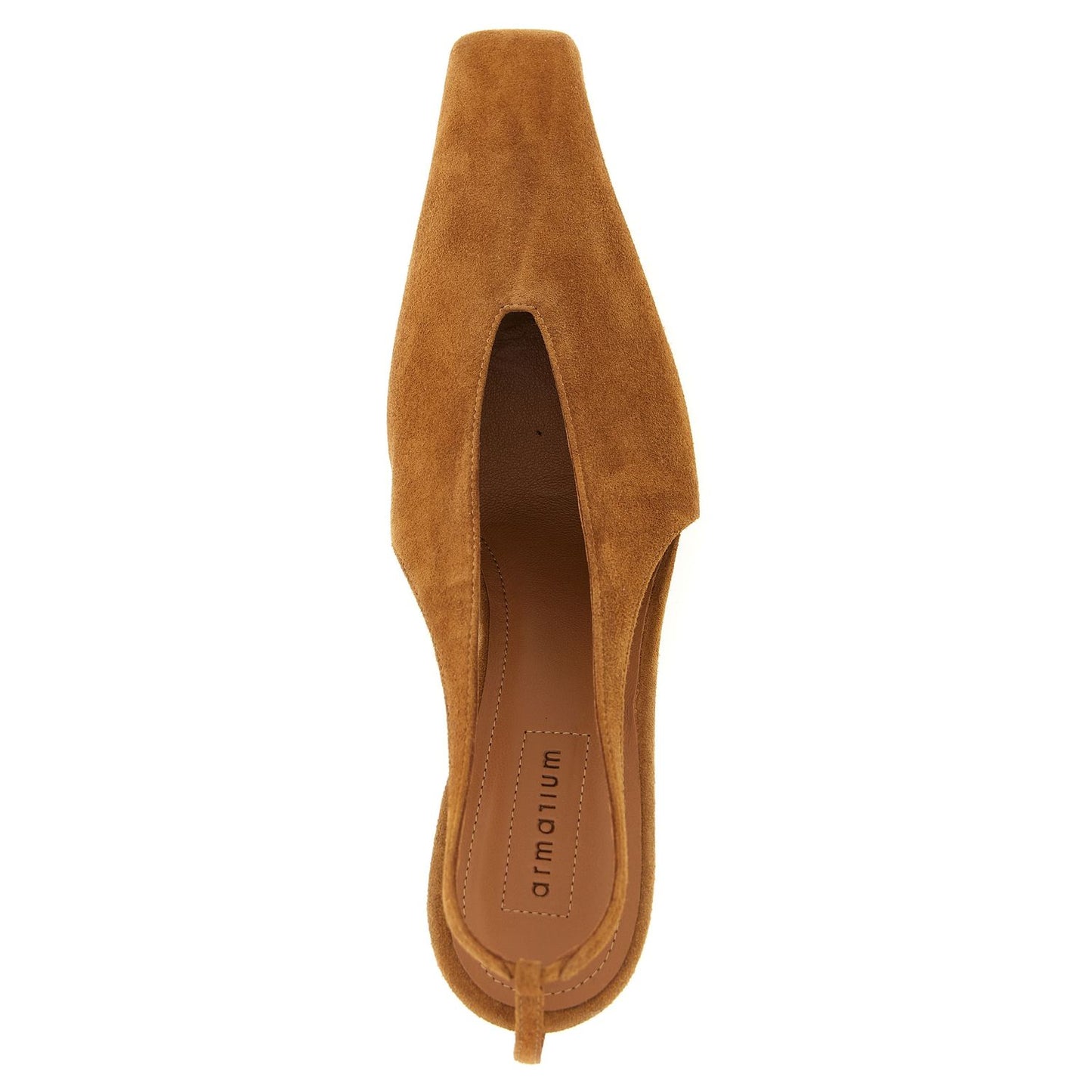 Armarium Brown Leather Mid Heel Pumps