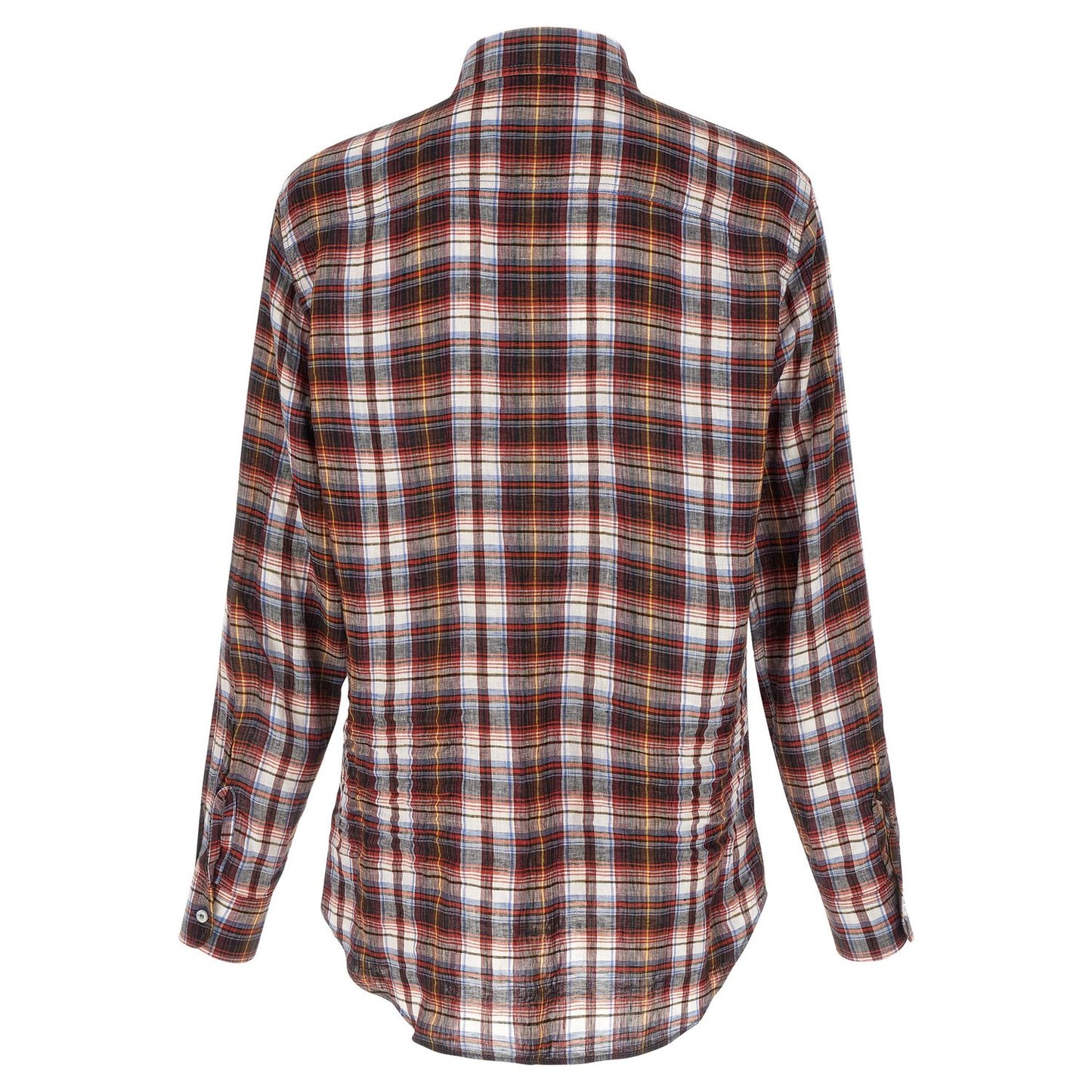 Dsquared² Red Linen Blouse