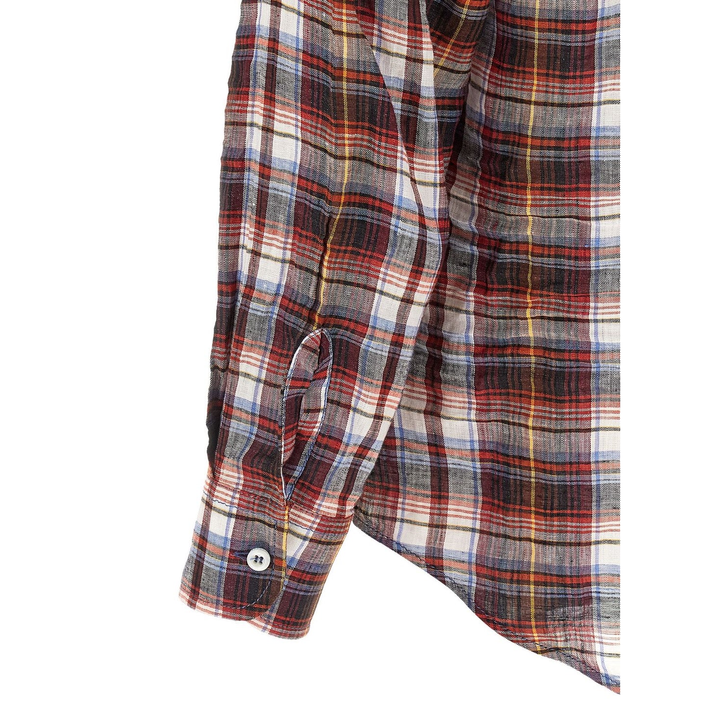 Dsquared² Red Linen Blouse