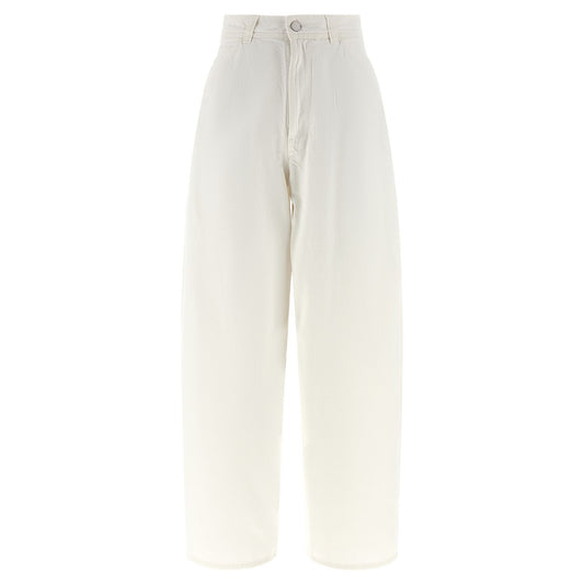 Lemaire White Cotton Jeans Denim