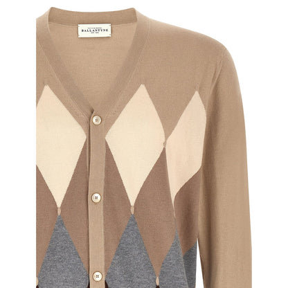 Ballantyne Beige Cotton Cardigan