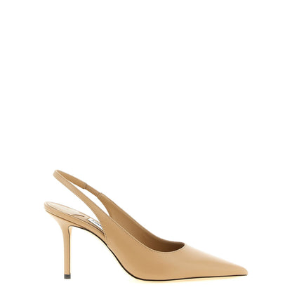 Jimmy Choo Beige Leather High Heel Pumps
