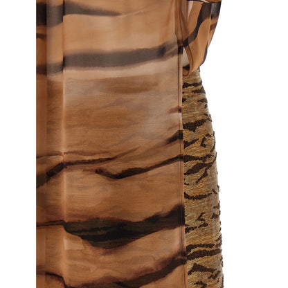 Elisabetta Franchi Brown Polyester Short Dress