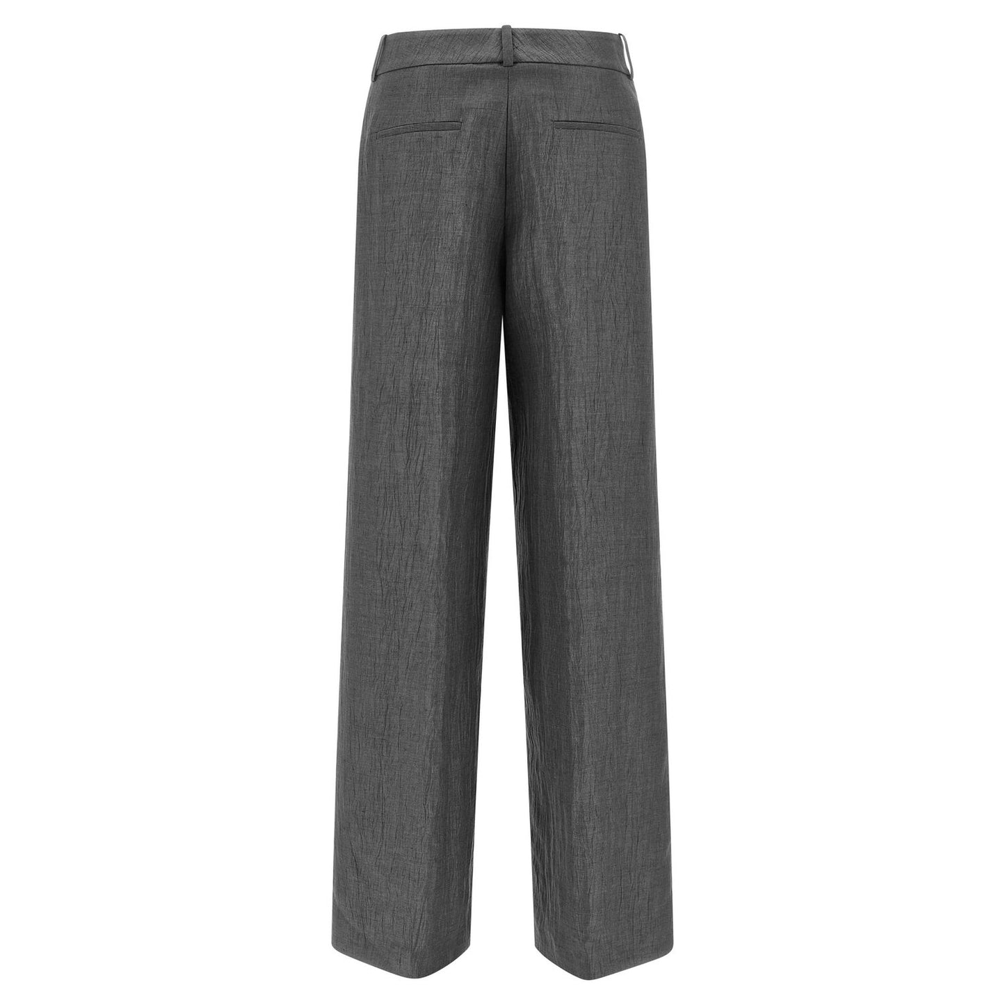 Peserico Gray Linen Casual Pants