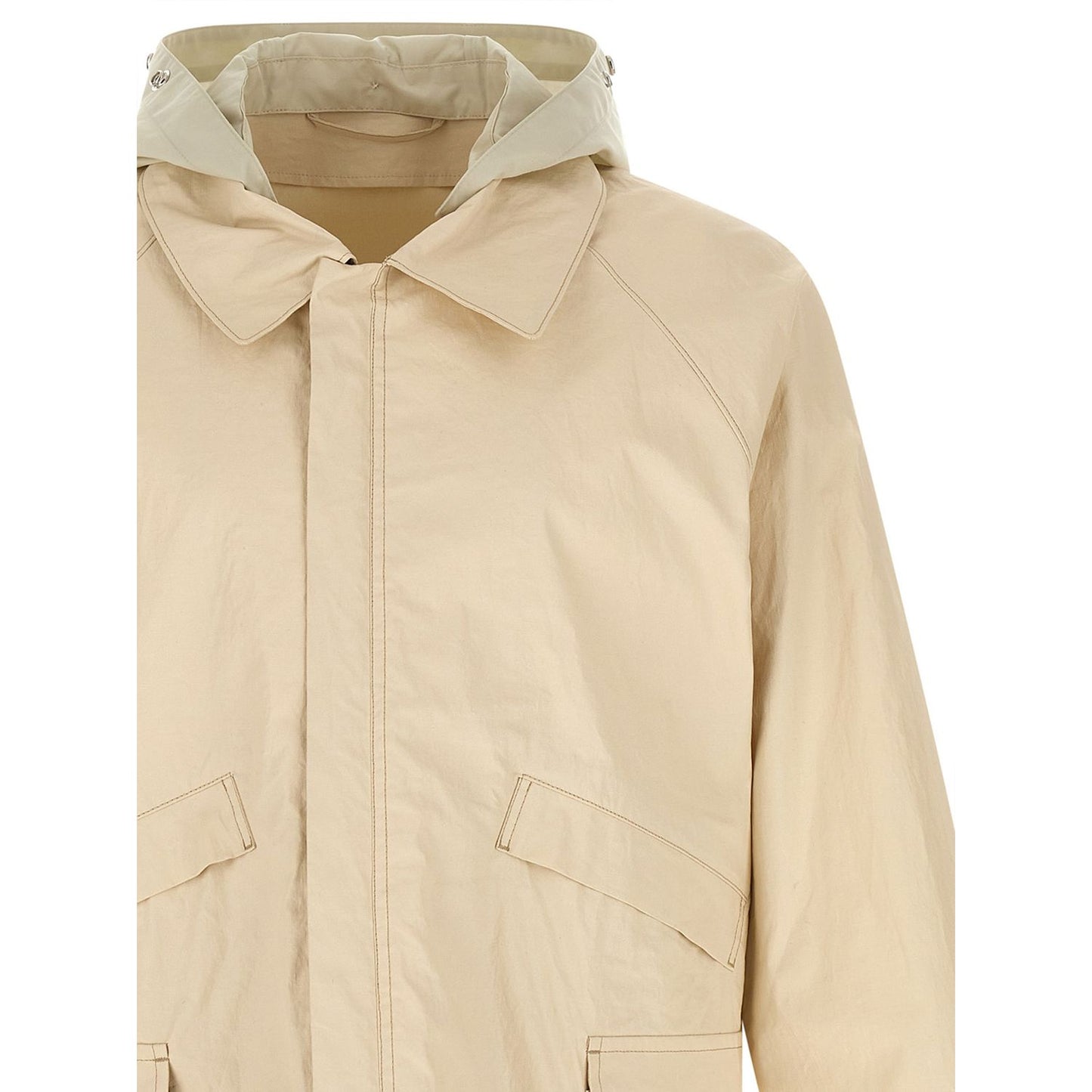 Lemaire Beige Linen Shell Jacket