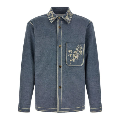 Isabel Marant Blue Cotton Blouse