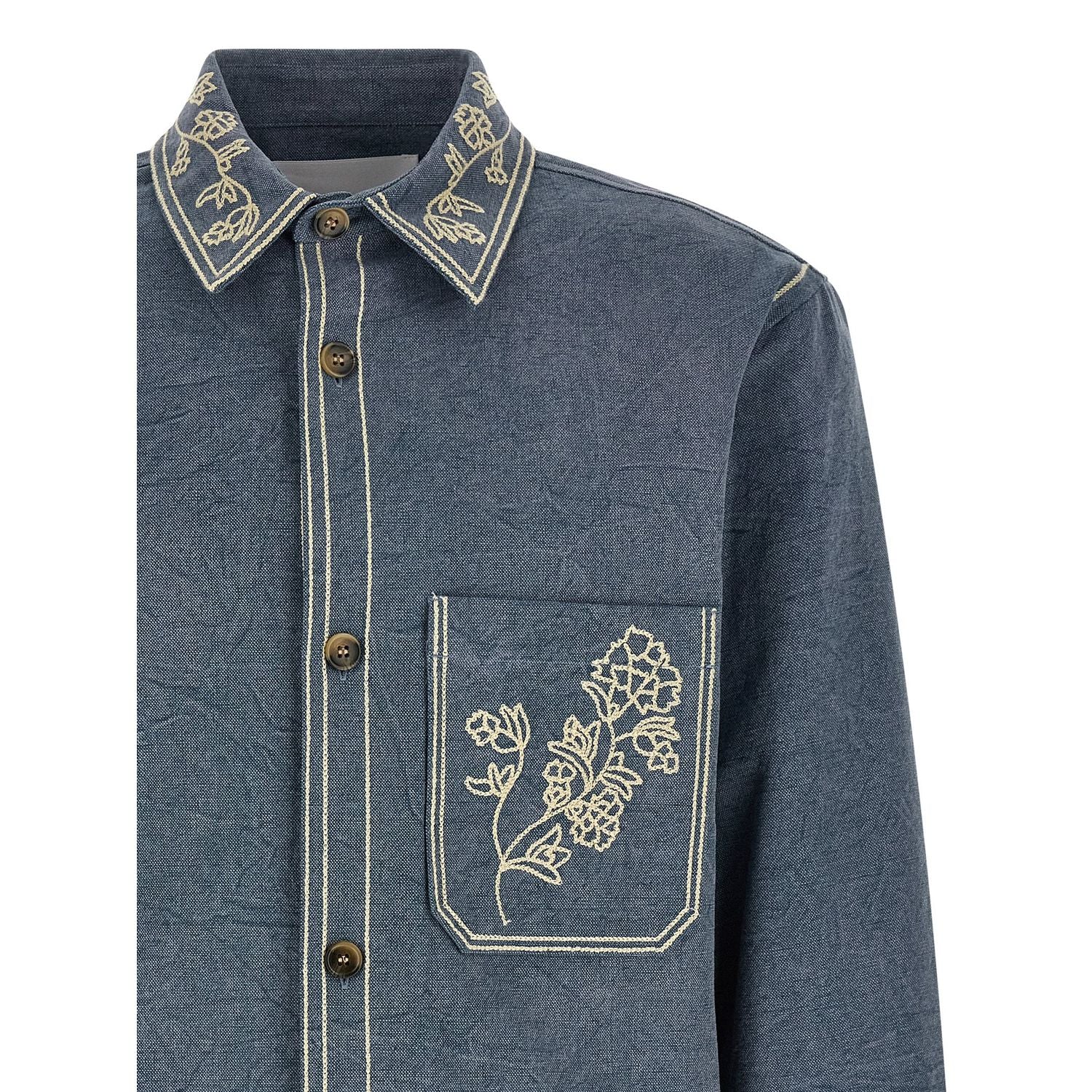 Isabel Marant Blue Cotton Blouse