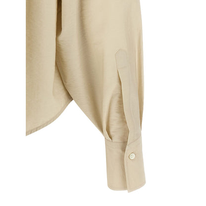 Brunello Cucinelli Beige Cotton Blouse