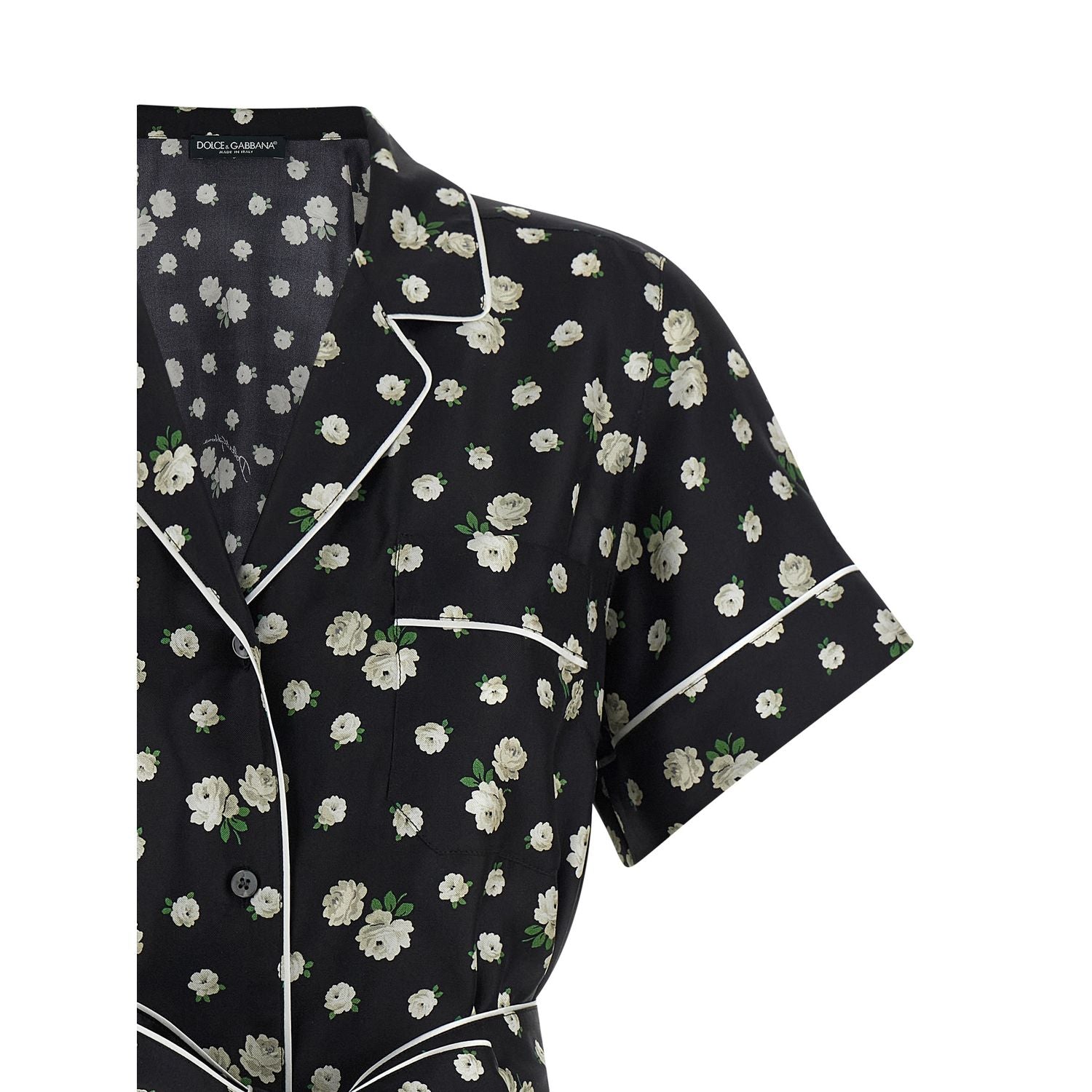 Dolce & Gabbana Black Silk Blouse
