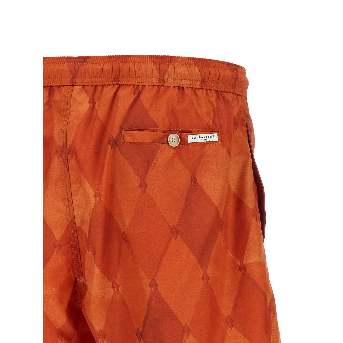 Ballantyne Orange Polyester Swim Shorts