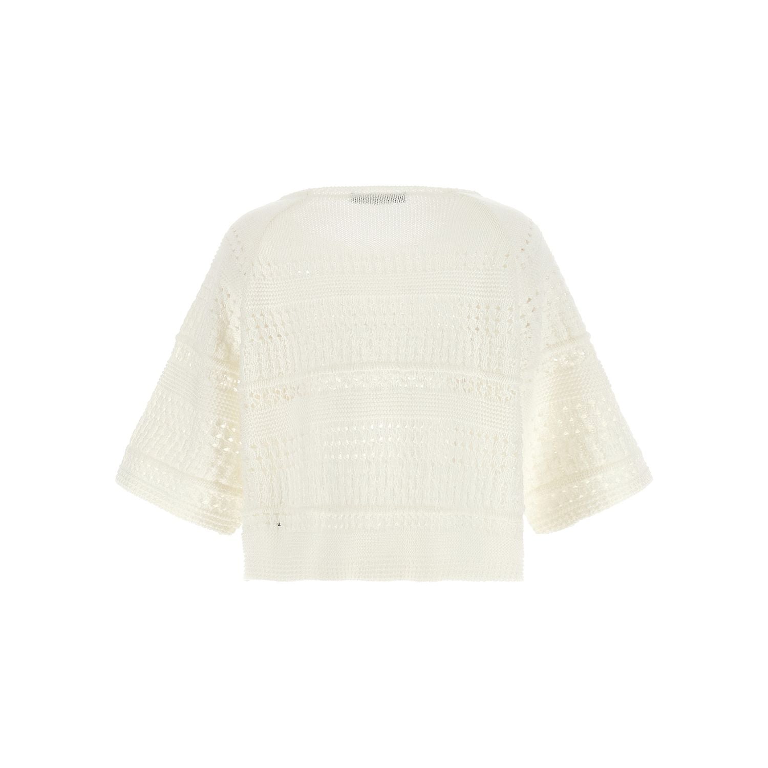 Max Mara White Cotton Cardigan