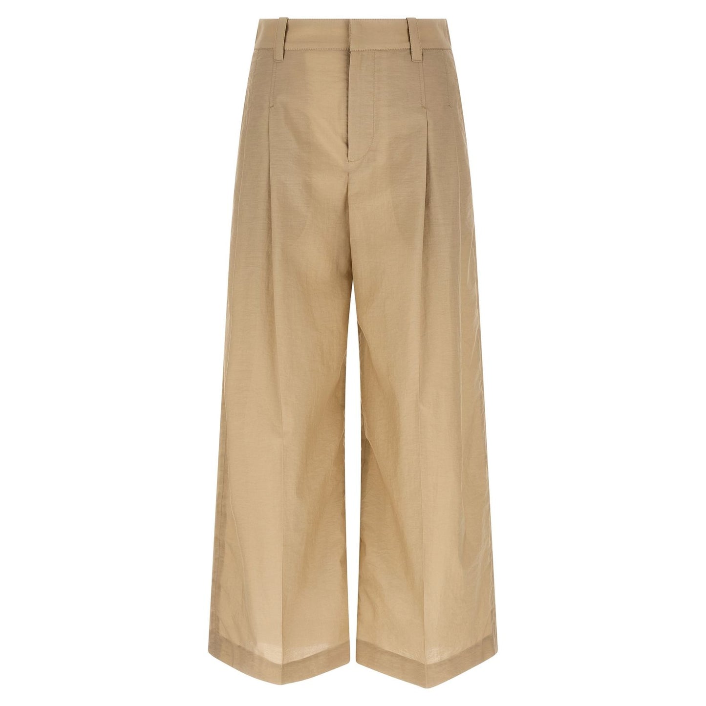 Brunello Cucinelli Beige Cotton Casual Pants
