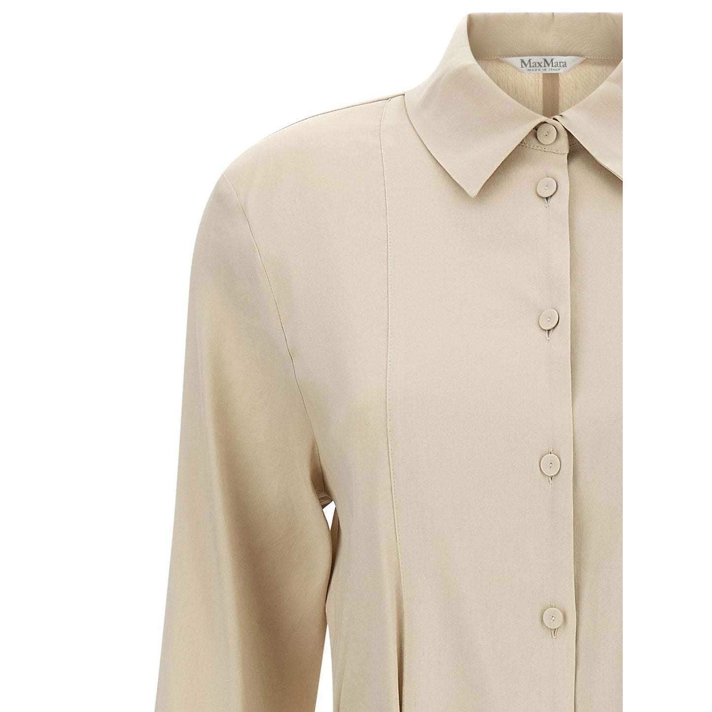 Max Mara Beige Linen Long Dress