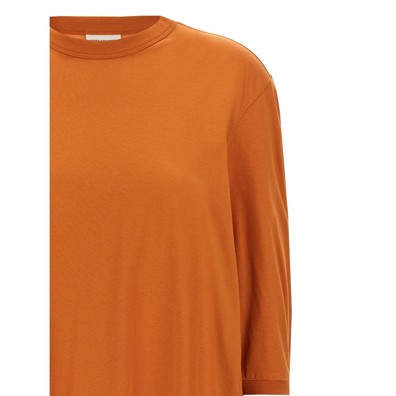 Dries Van Noten Orange Cotton T-Shirt