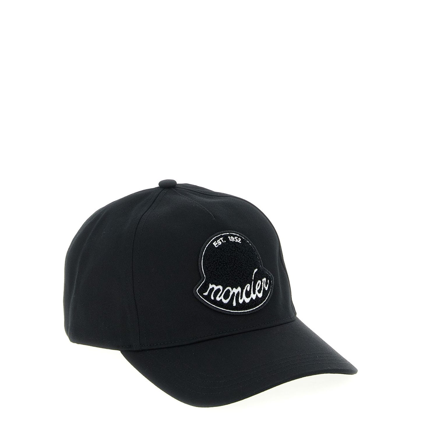 Moncler Black Cotton Cap (Baseball Hat)