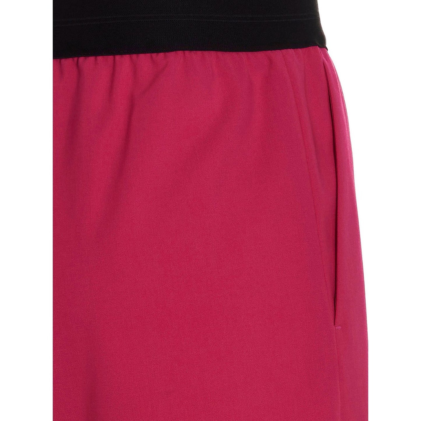 MSGM Fuchsia Virgin Wool Bermuda Shorts