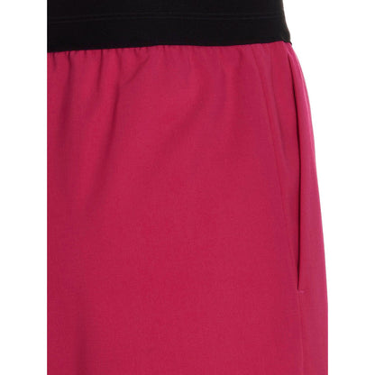 MSGM Fuchsia Virgin Wool Bermuda Shorts