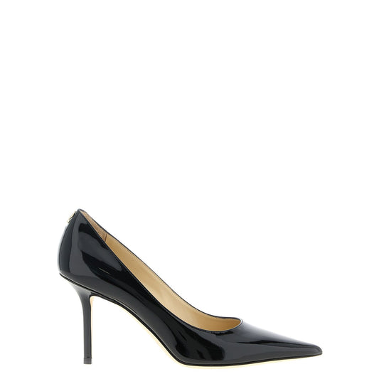 Jimmy Choo Black Leather High Heel Pumps