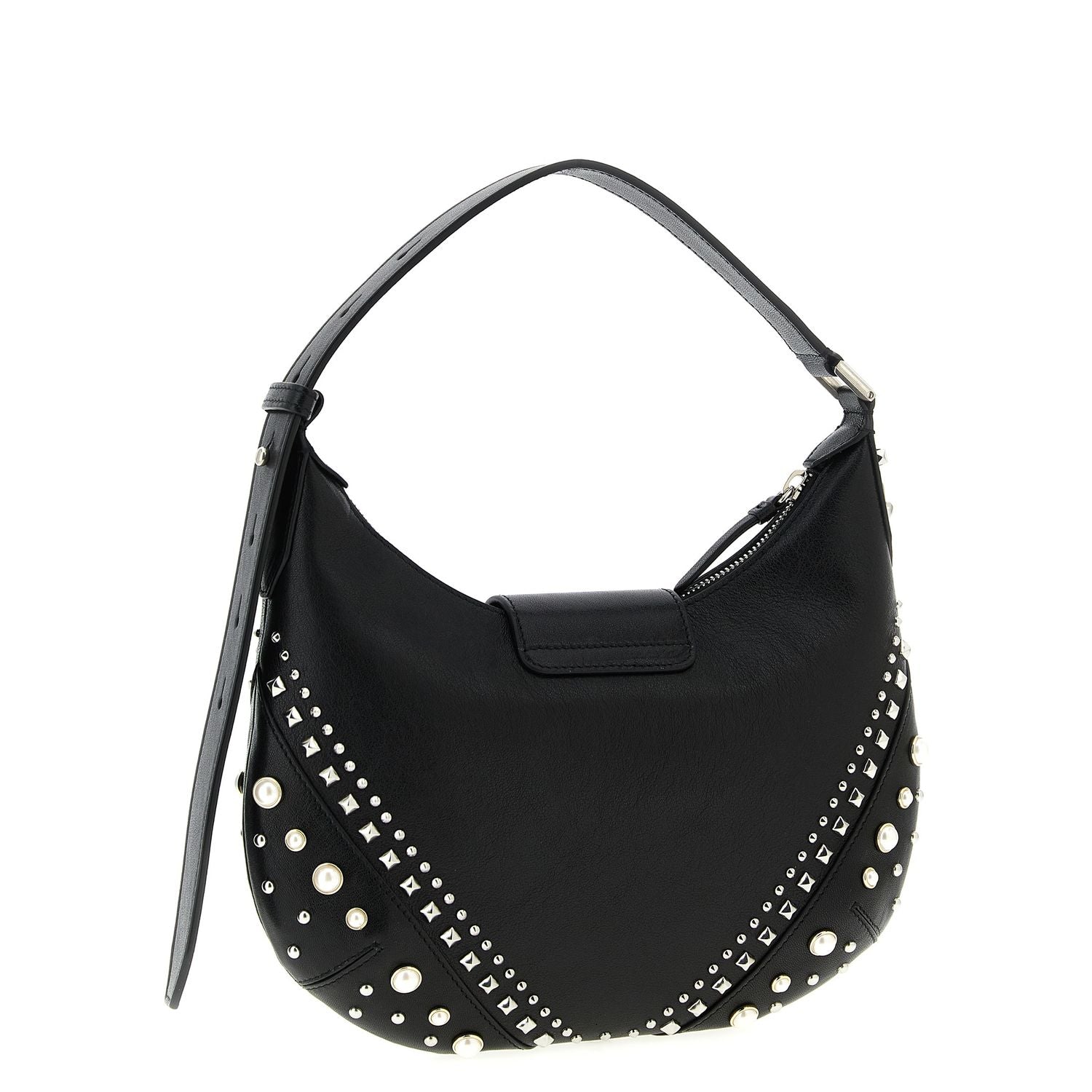 Jimmy Choo White Lamb Leather Shoulder Bag