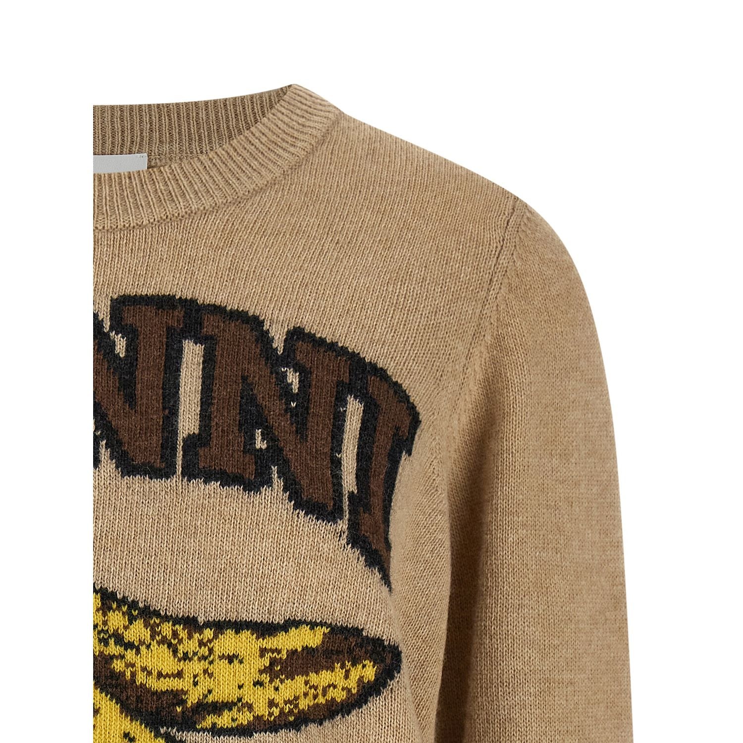 Ganni Beige Wool Cardigan