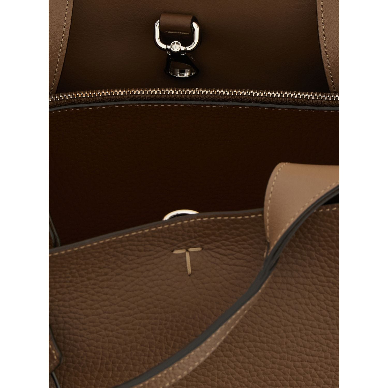 Tod's Brown Calfskin Handbag