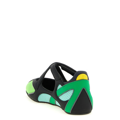 The Attico Bicolor Polyethylene Ballet Flats