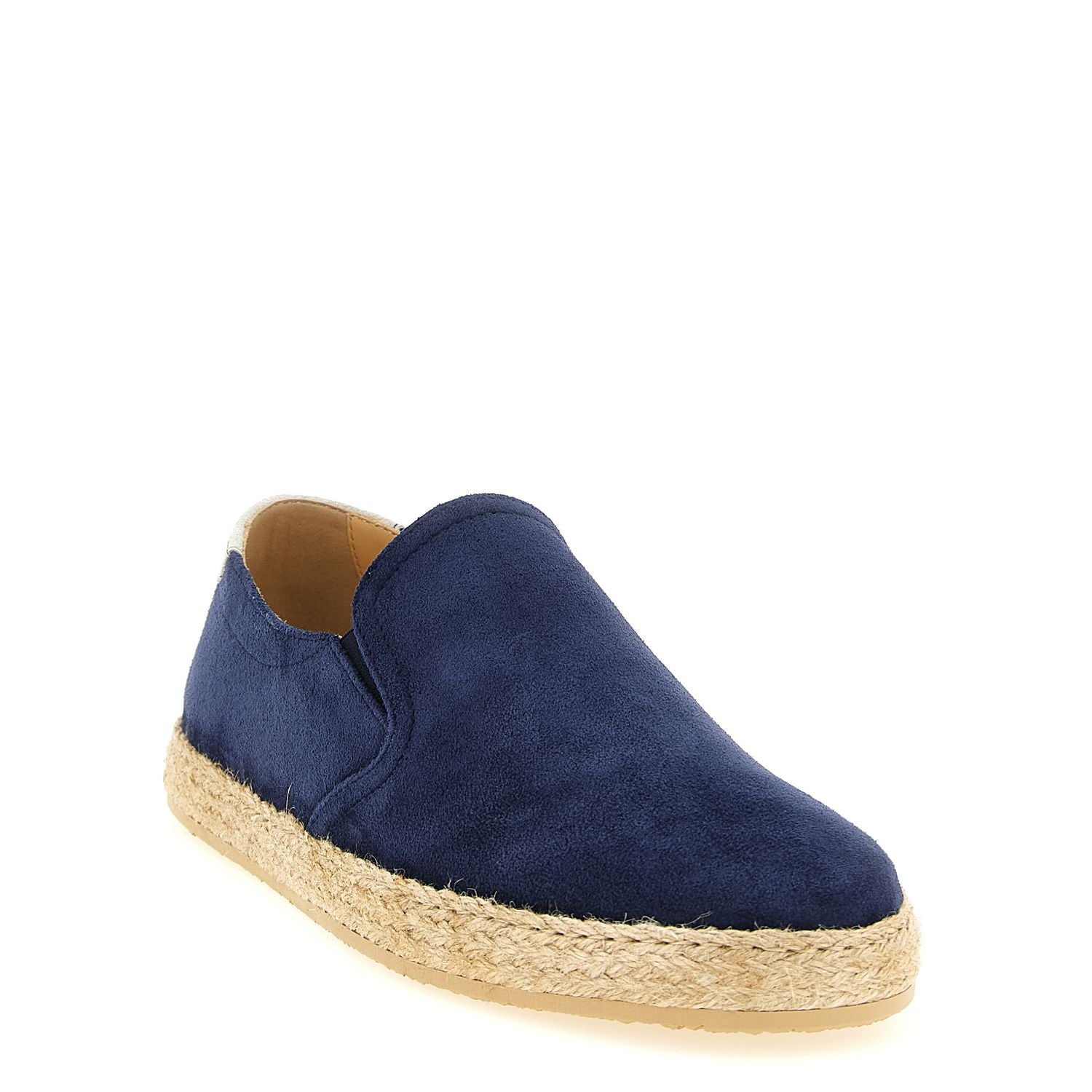 Brunello Cucinelli Blue Calfskin Espadrilles
