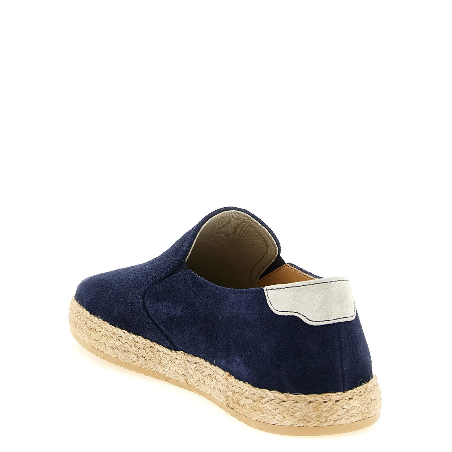 Brunello Cucinelli Blue Calfskin Espadrilles