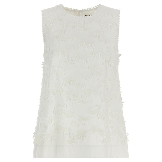 P.A.R.O.S.H. White Cotton Blouse