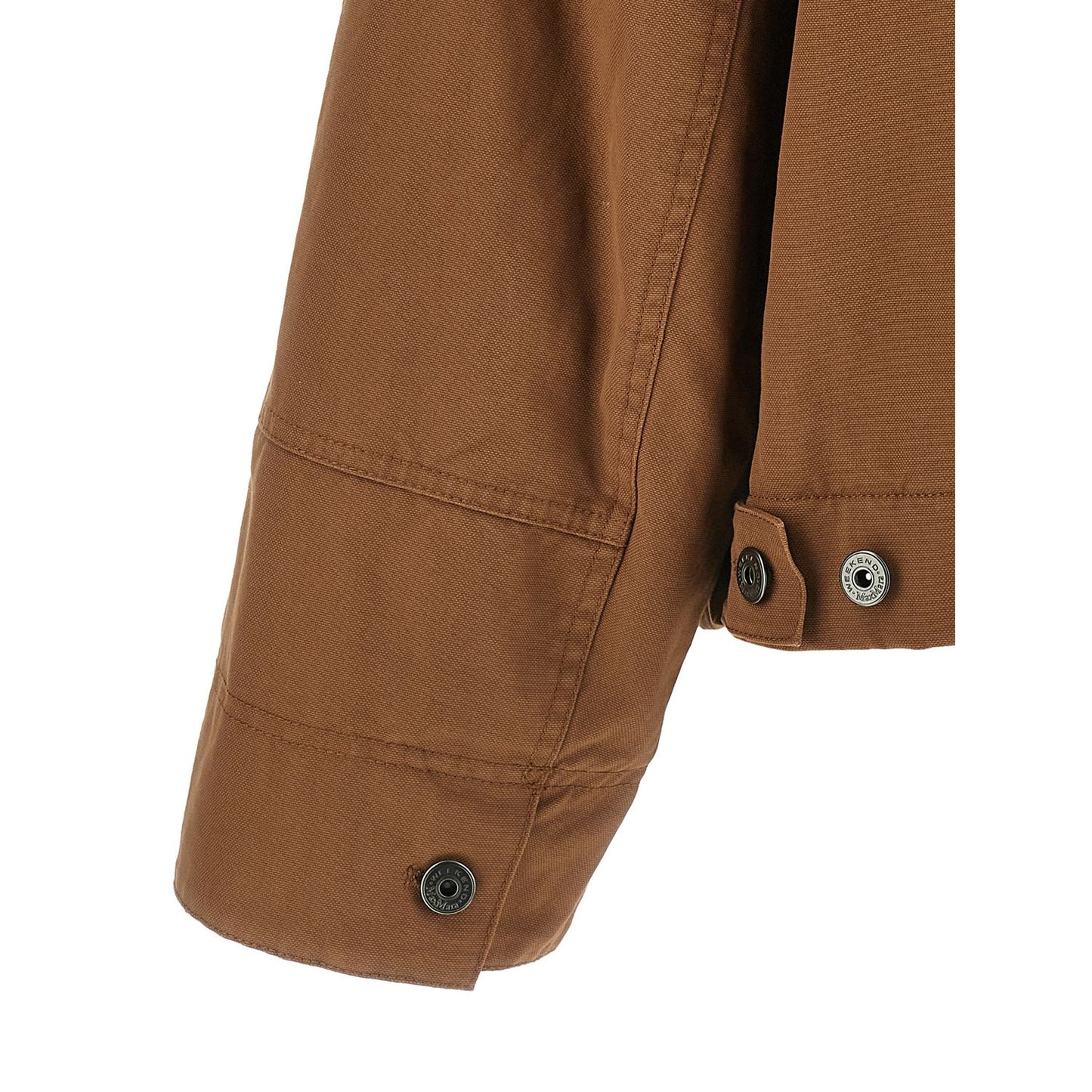 Max Mara Brown Cotton Full-Length Jacket