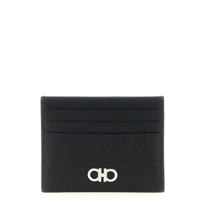 Ferragamo Black Calfskin Cardholder