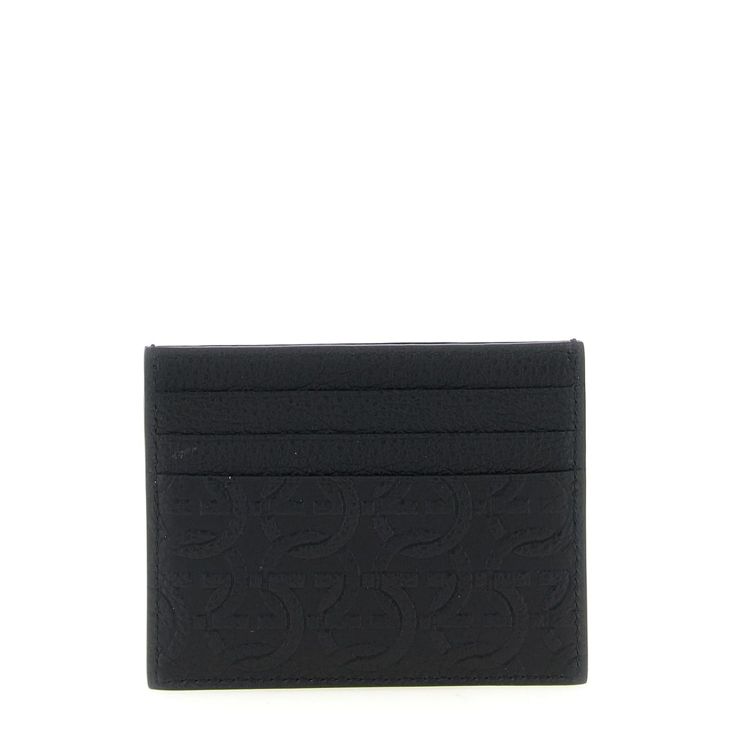Ferragamo Black Calfskin Cardholder