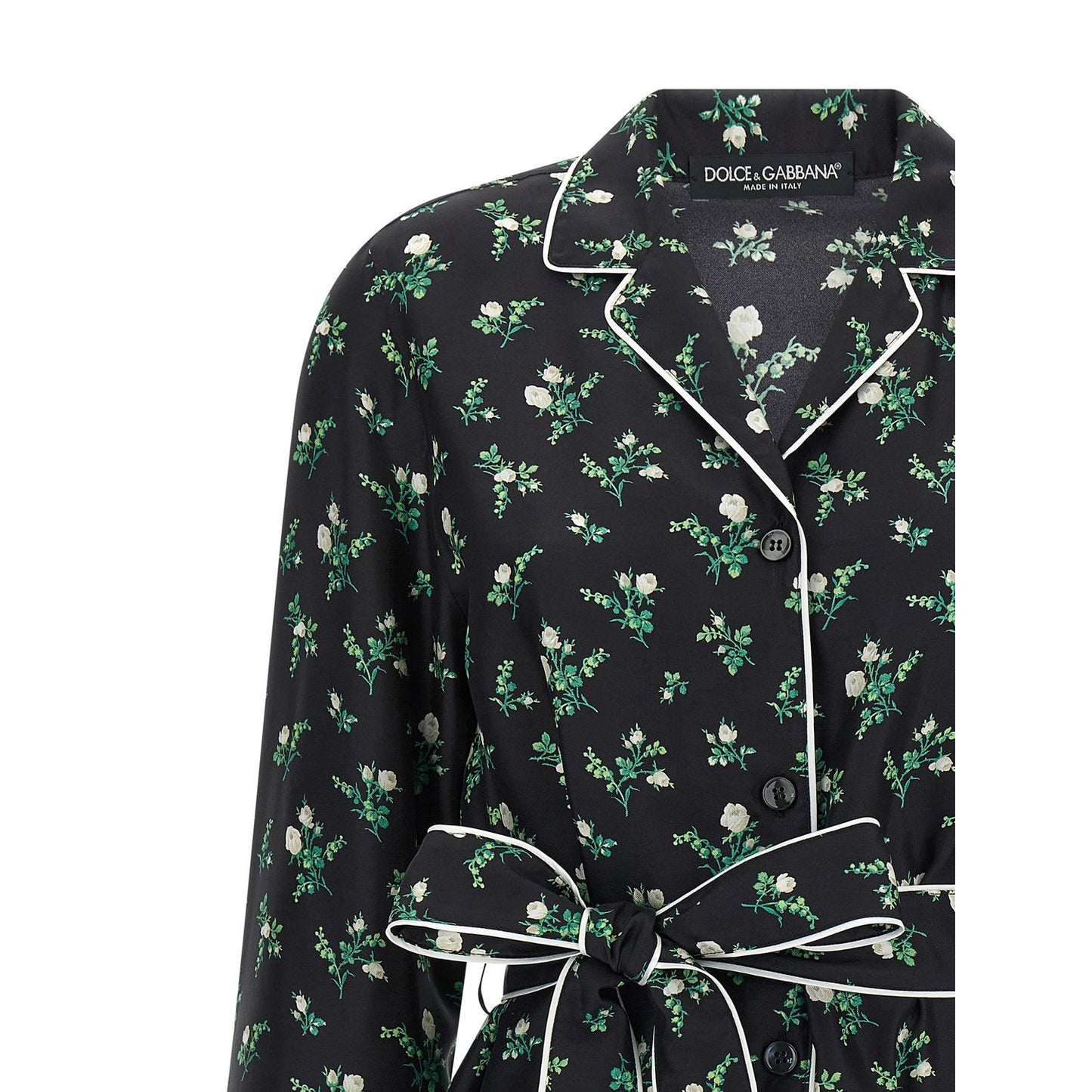 Dolce & Gabbana Black Silk Blouse