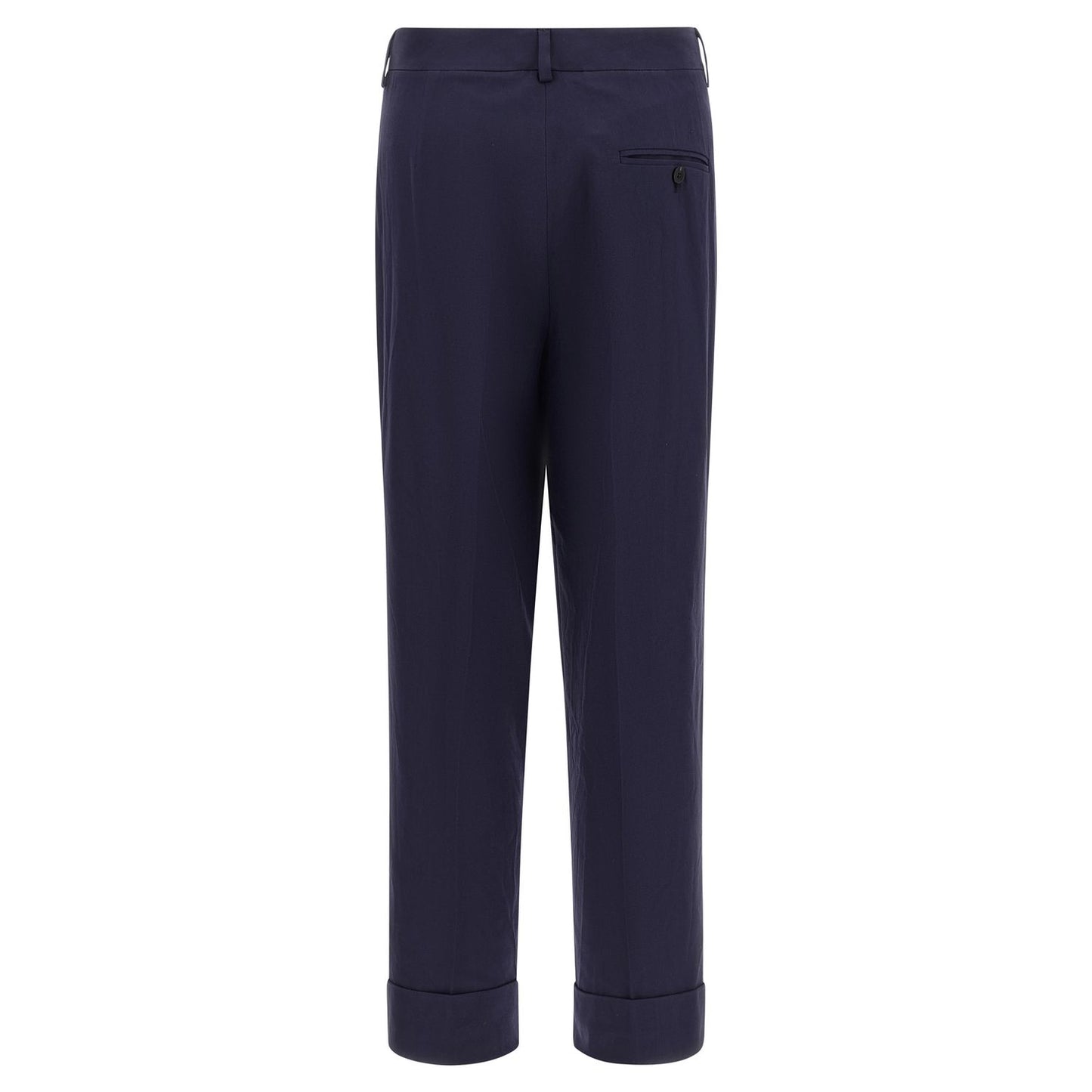 Alberto Biani Blue Cotton Pants