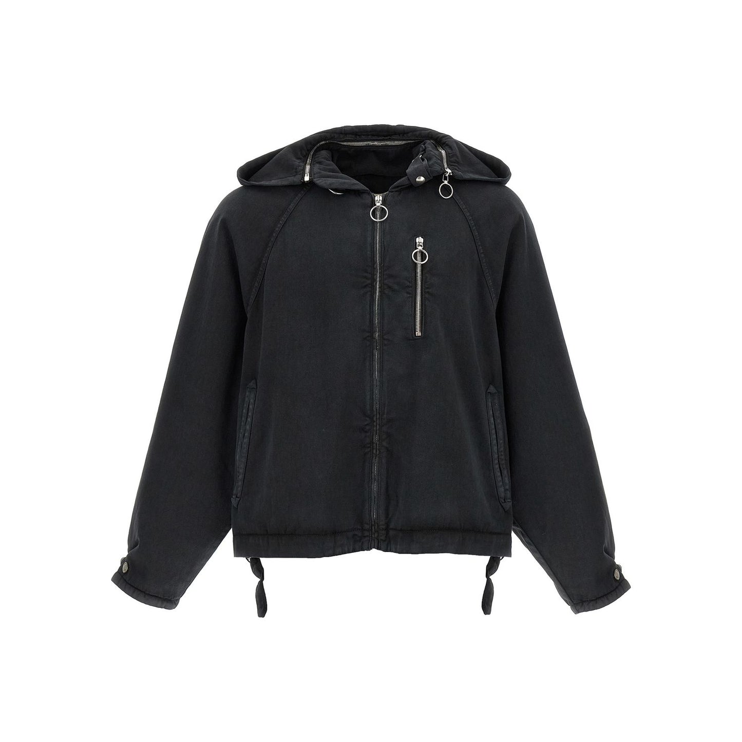 Namacheko Black Cotton Shell Jacket