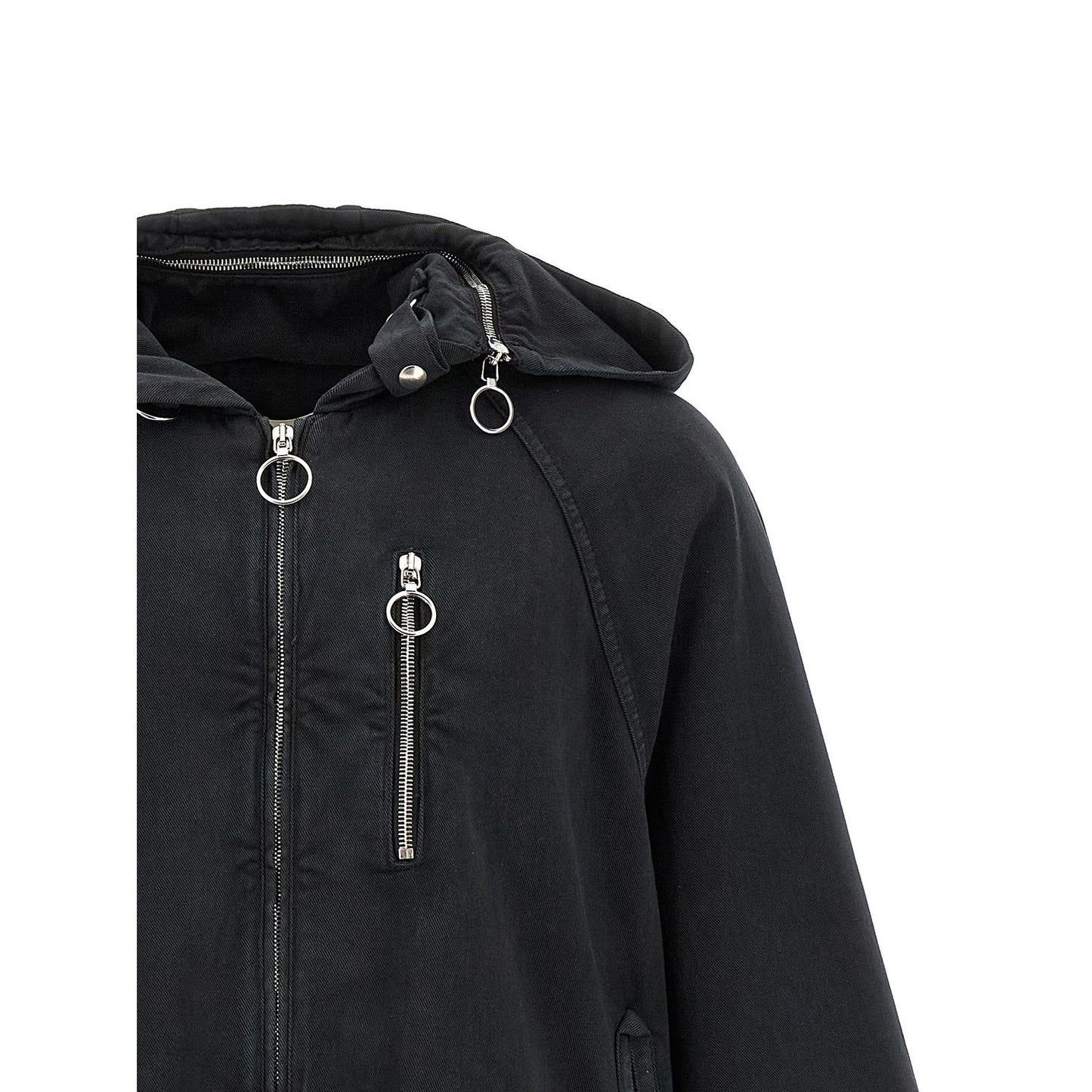 Namacheko Black Cotton Shell Jacket