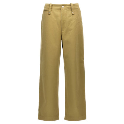 Burberry Beige Cotton Casual Pants