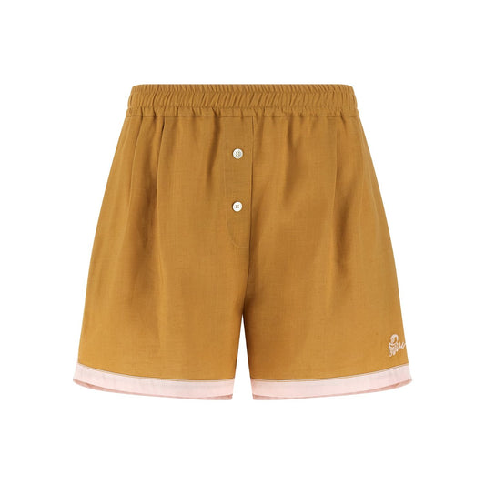 Marni Bicolor Calfskin Bermuda Shorts