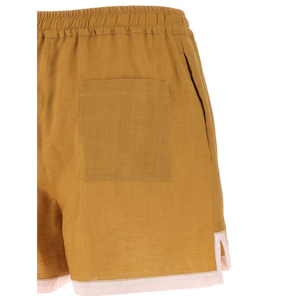 Marni Bicolor Calfskin Bermuda Shorts
