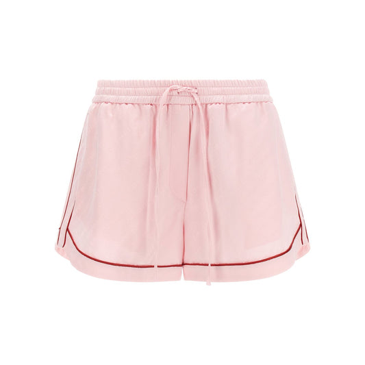 Off-White Multicolor Viscose Bermuda Shorts