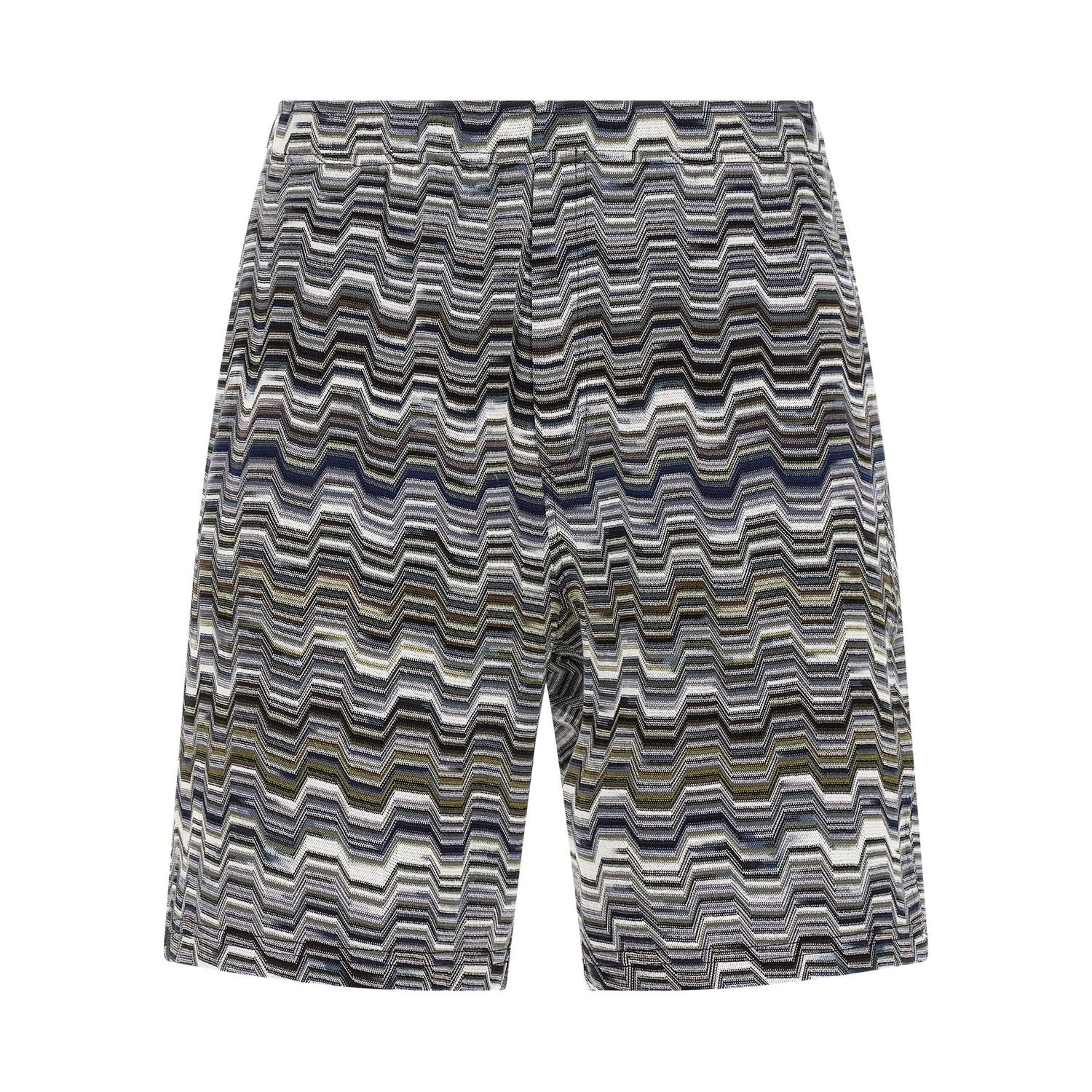 Missoni Bicolor Cotton Bermuda Shorts